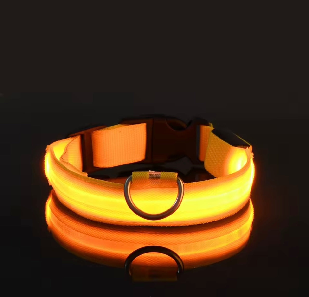 Poochly Glow™ בצהוב – קולר לד לכלב
